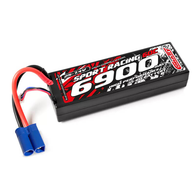 Corally Power Racing 60c Lipo Battery 6900mah 7.4v Ec5 2s