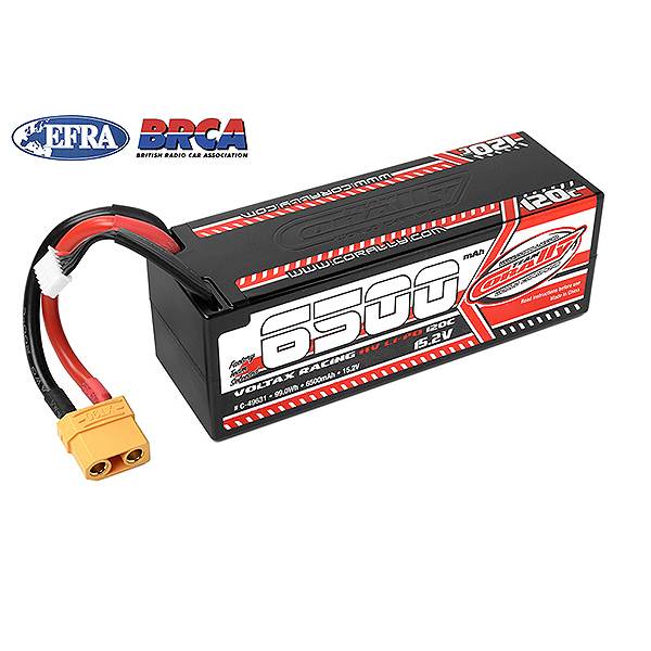 corally-voltax-120c-lipo-hv-battery-6500-mah-152v-stick-4s-hardwire-xt90