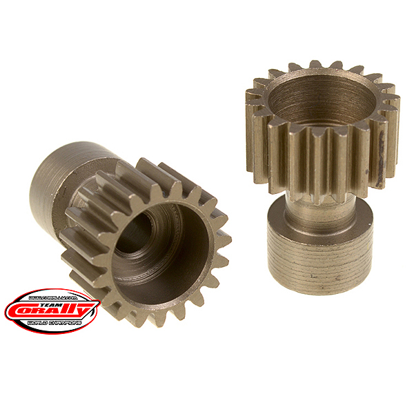 Corally 48 Dp Pinion Long Boss Hardened Steel 19 Teeth Dia. 3.17mm