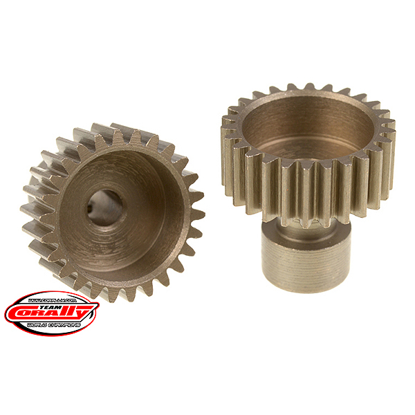 Corally 48 Dp Pinion Long Boss Hardened Steel 26 Teeth Dia. 3.17mm