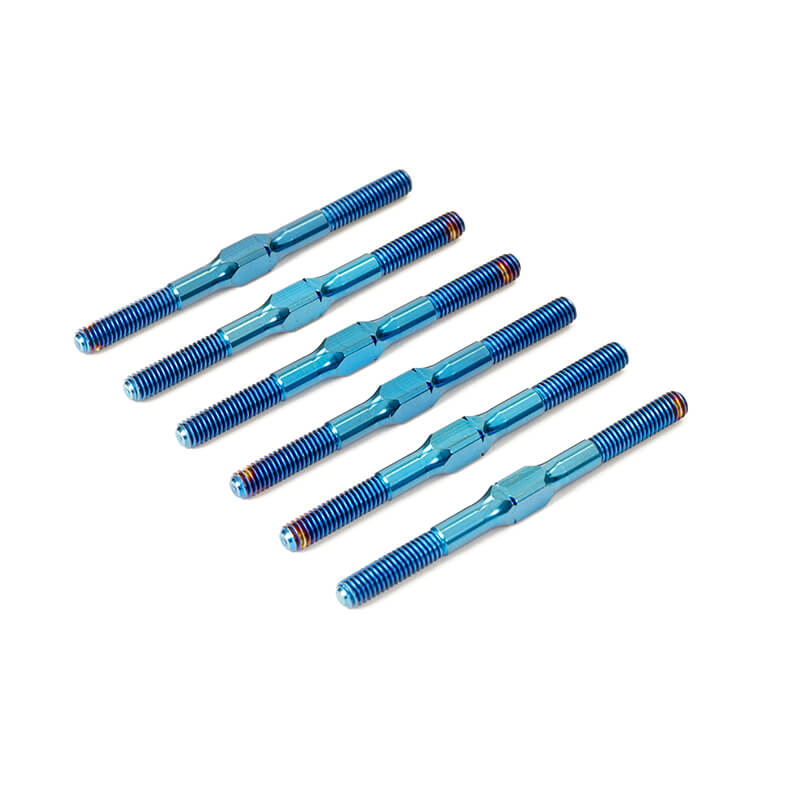 Centro Rc10b7 Titanium Turnbuckle Set (6pc) - Blue