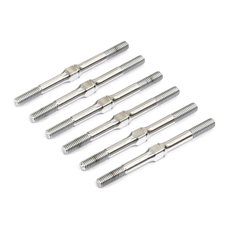 Centro Rc10b7 Titanium Turnbuckle Set (6pc) - Silver