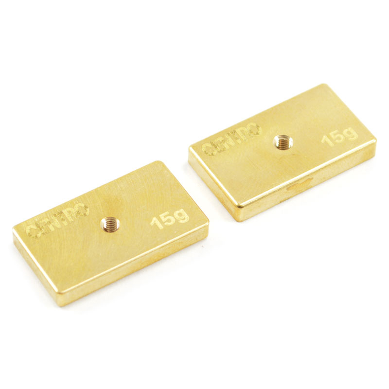 Centro Precision Brass 15g Balancing Weights (pr)
