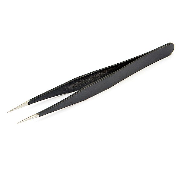 Centro Straight Black Tweezers