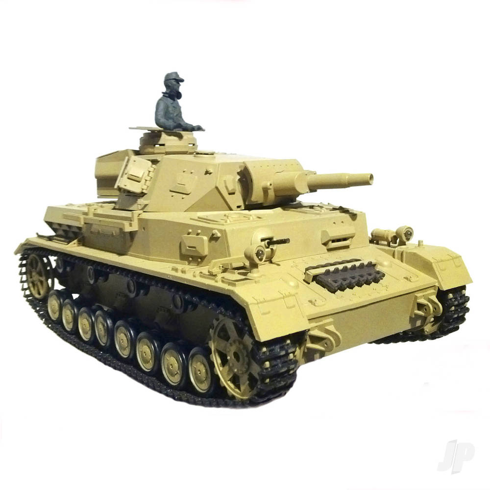 1:16 Dak PZKPFW.IV AUSF. F-1 with Infrared Battle System (2.4GHz + Shooter + Smoke + Sound + Metal Gearbox)-5