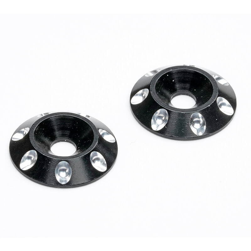 Centro 1/10th Wing Washers - Black