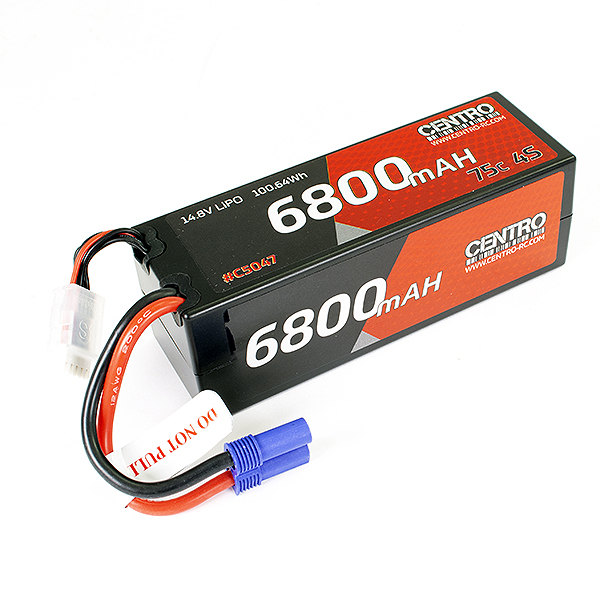 Centro 4s 6800mah 14.8v 75c Hardcase Lipo Battery Ec5