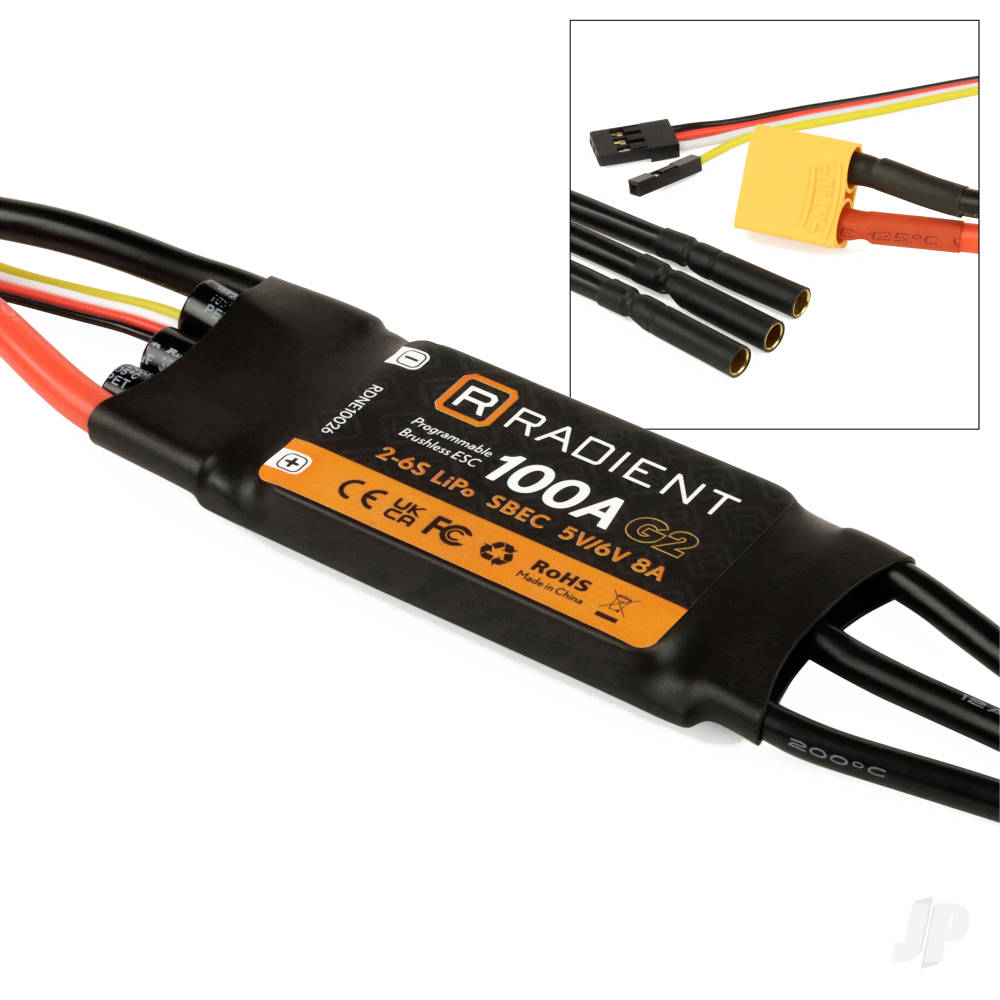 Radient 100A G2 ESC / SBEC (2-6 Cell)