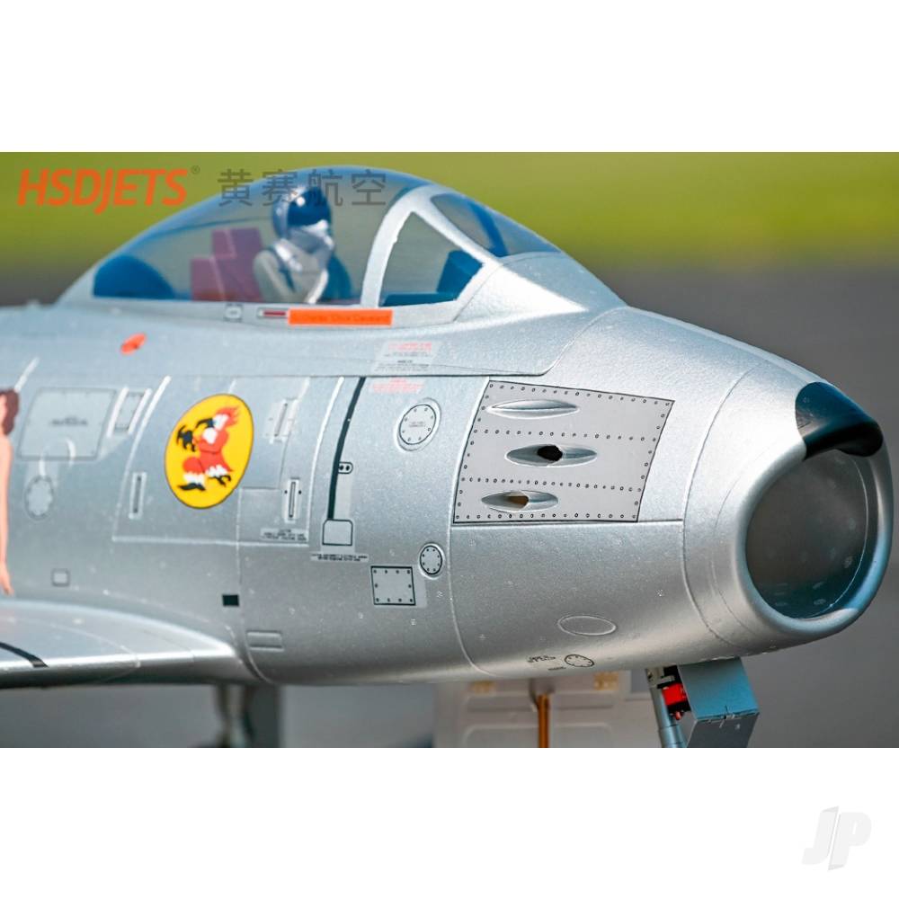 F-86 120mm EDF Foam Jet, Yellow Ribbon (PNP 12S)-8