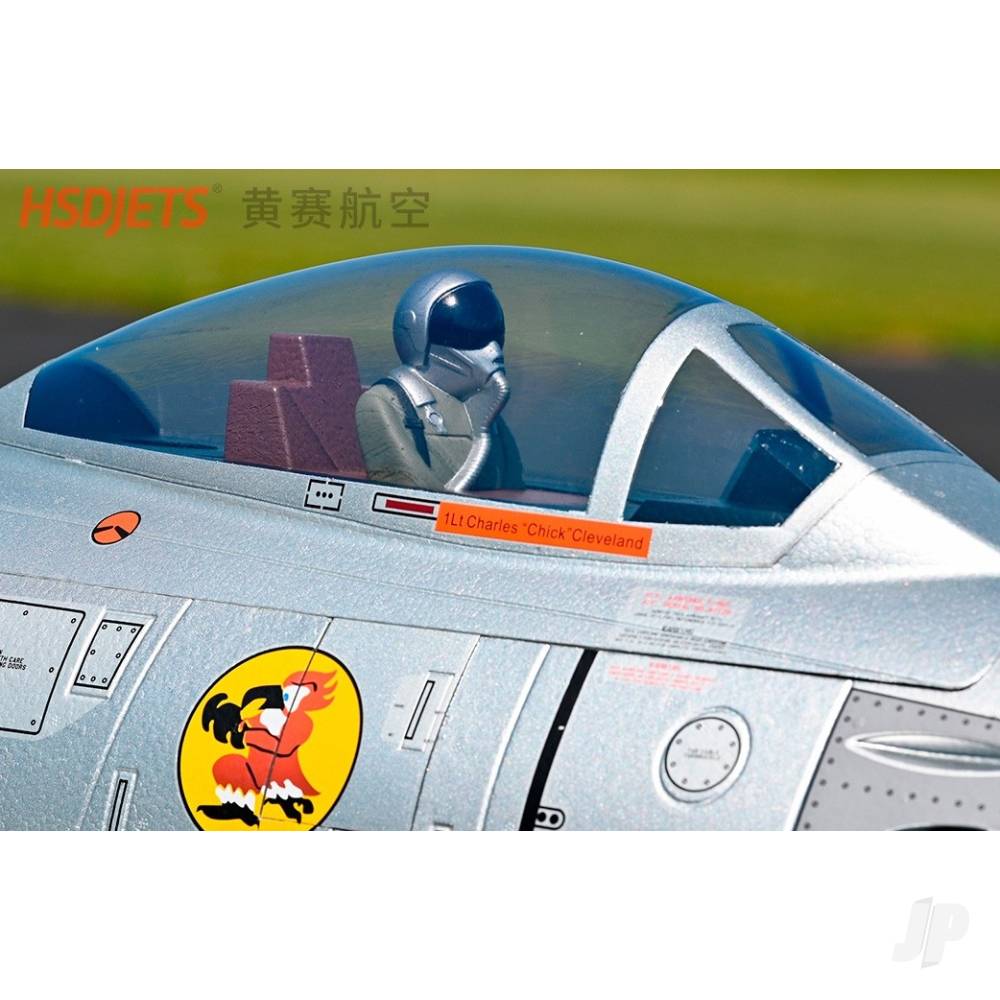 F-86 120mm EDF Foam Jet, Yellow Ribbon (PNP 12S)-9