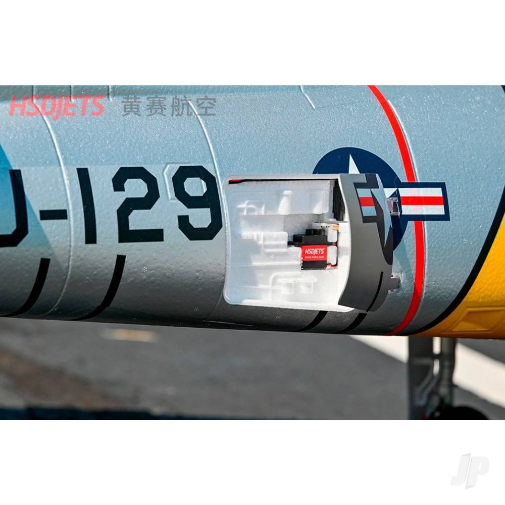 F-86 120mm EDF Foam Jet, Yellow Ribbon (PNP 12S)-14
