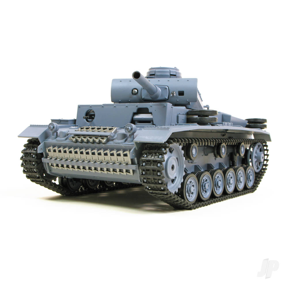 Henglong 1:16 German Panzer III (2.4GHz + Shooter + Smoke + Sound)-4