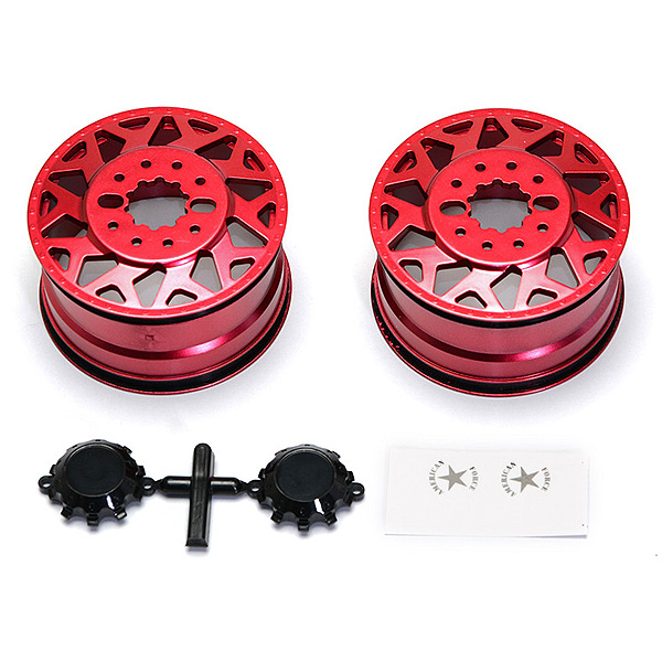 Cen Racing American Force H01 Contra Wheel (red, W/ Blk Cap)