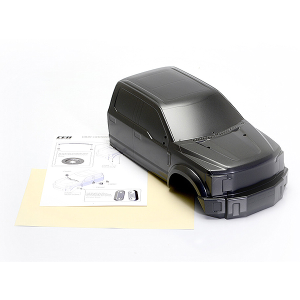Cen Racing Ford F-450 Sd Front Body (grey Titanium, Front Only)