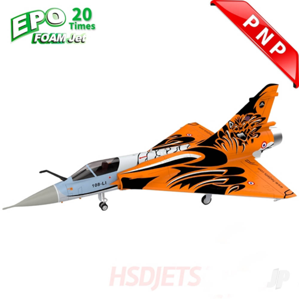 Mirage 2000 8kg Turbine Foam Jet, Tiger (PNP + Vector, no turbine)-1