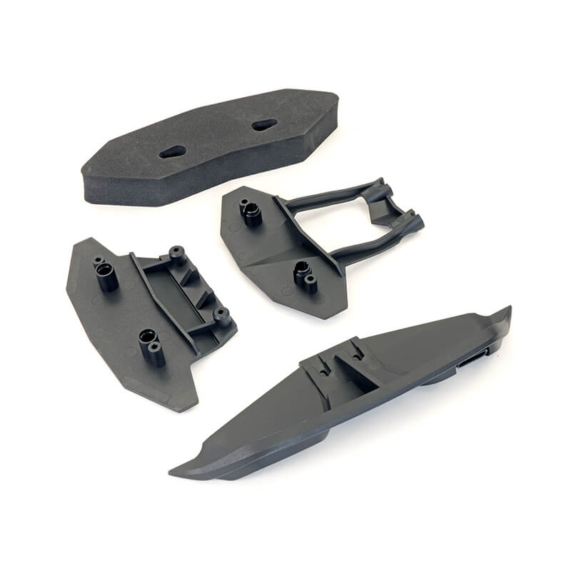 Cen Racing Front Bumper & Rear Diffuser (foam, Body Post Extension)