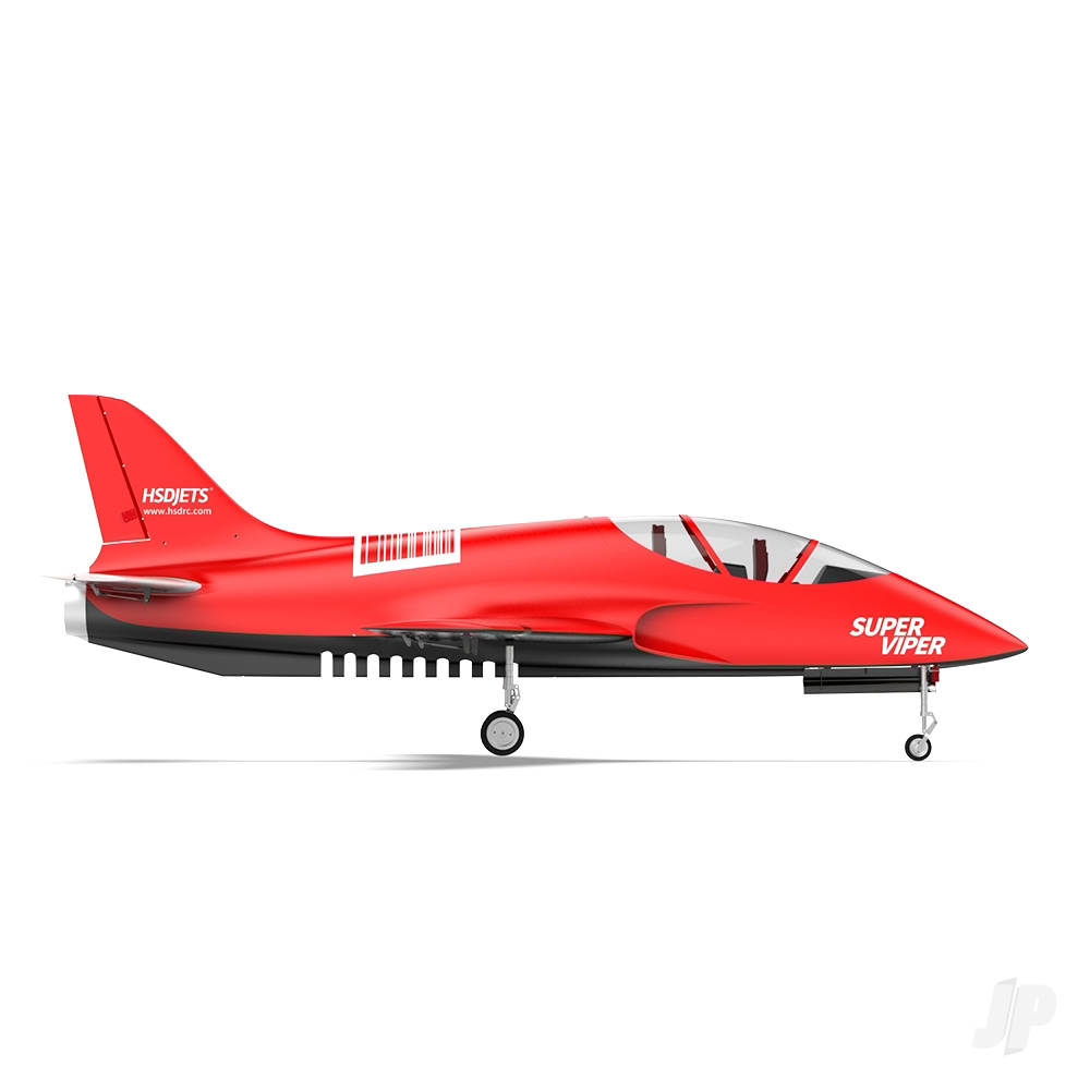 Super Viper 105mm EDF Foam Jet, Red (PNP 12S)-3