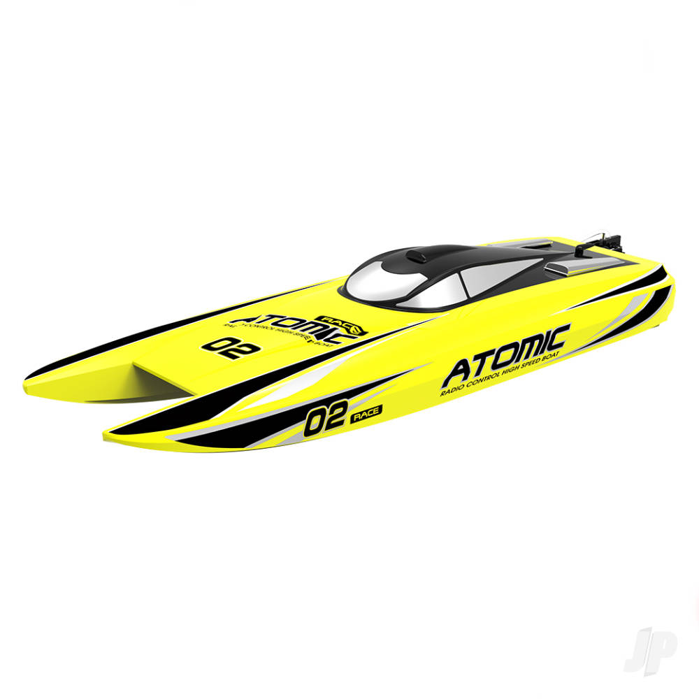 Volantex Atomic Cat 70 Brushless ARTR Racing Boat (Yellow)-4