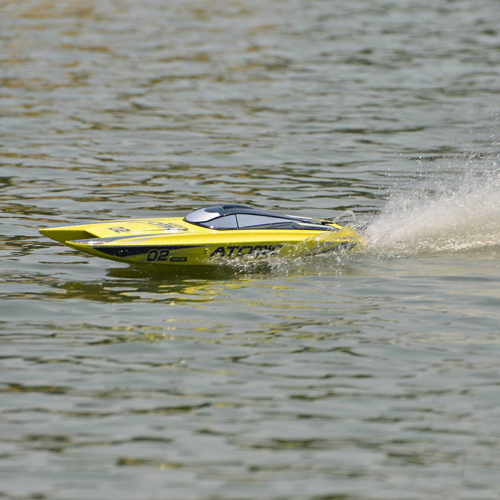 Volantex Atomic Cat 70 Brushless ARTR Racing Boat (Yellow)-7