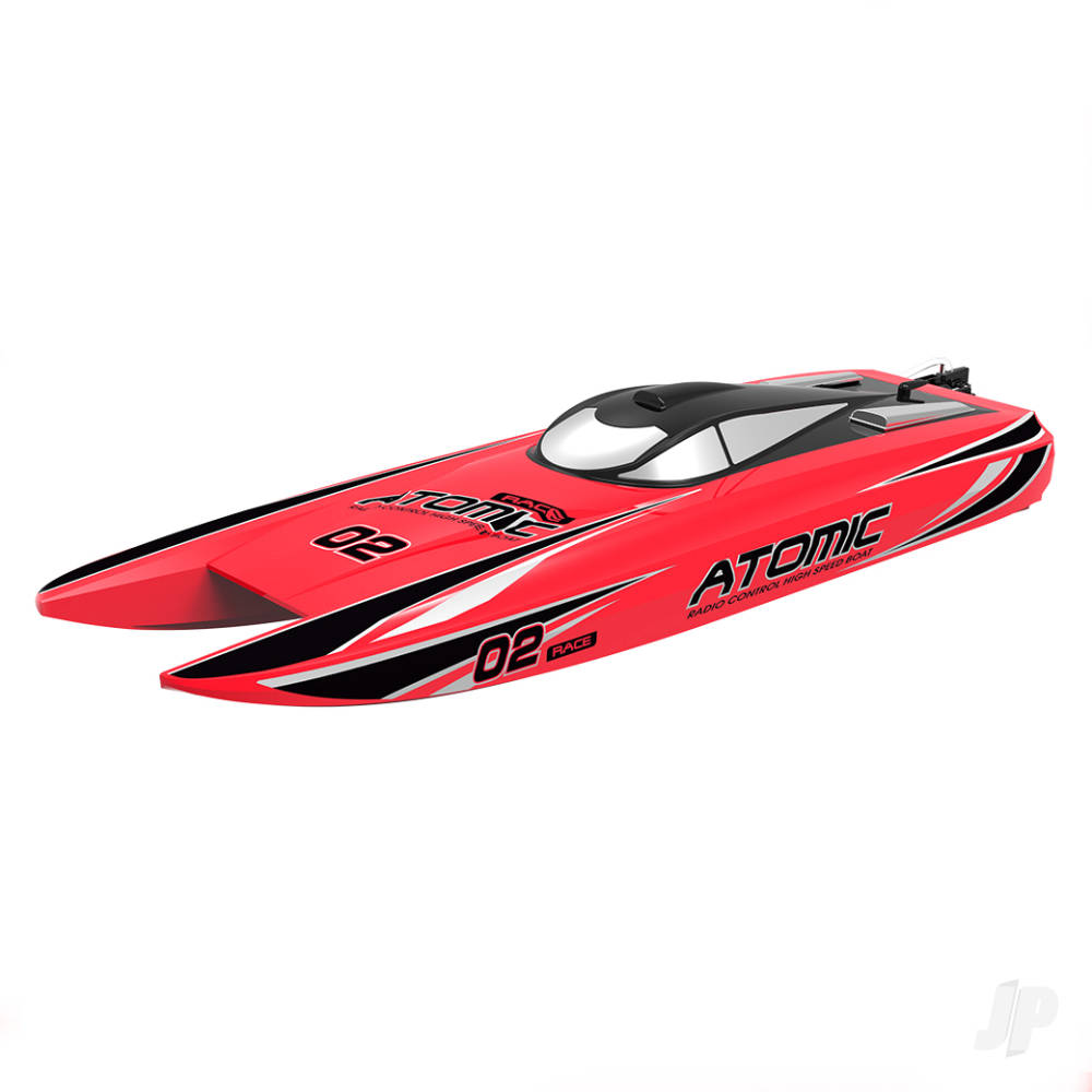 Volantex Atomic Cat 70 Brushless ARTR Racing Boat (Red)-4