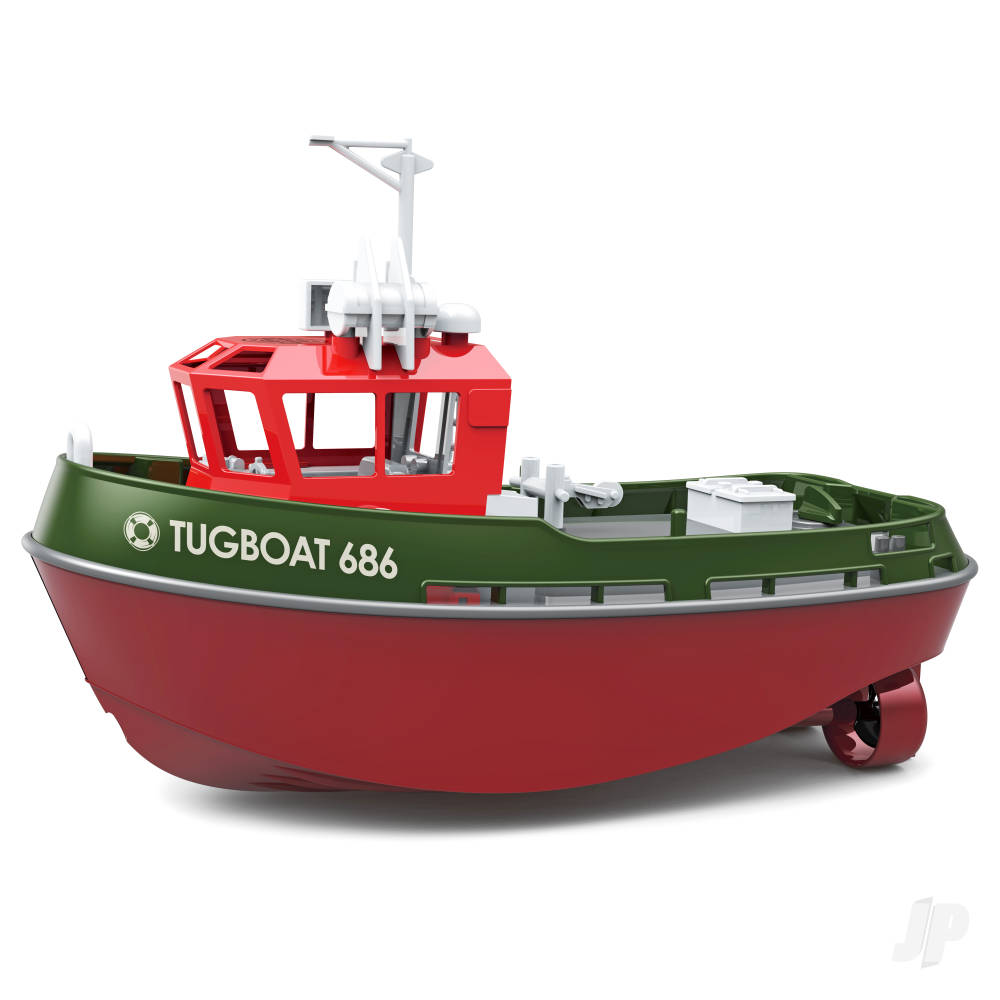 Henglong 1:72 Mini Tugboat, RTR, Green (230mm)
