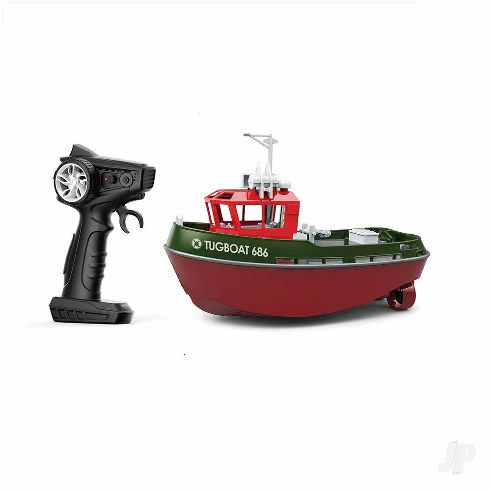 Henglong 1:72 Mini Tugboat, RTR, Green (230mm)-4