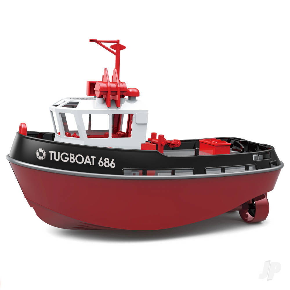 Henglong 1:72 Mini Tugboat, RTR, Black (230mm)