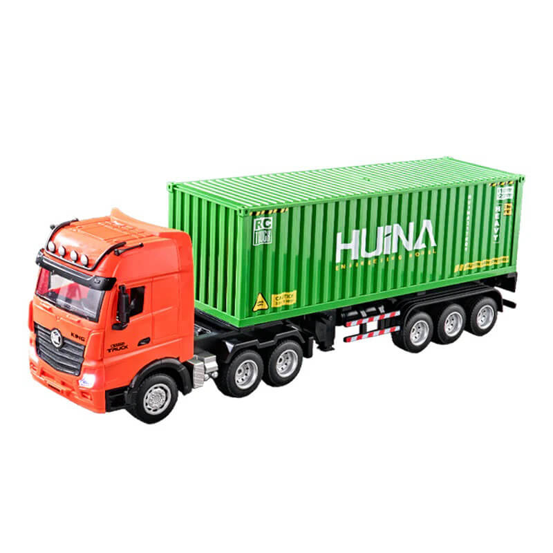 Huina 2.4g 9ch Rc Container Truck 1:18