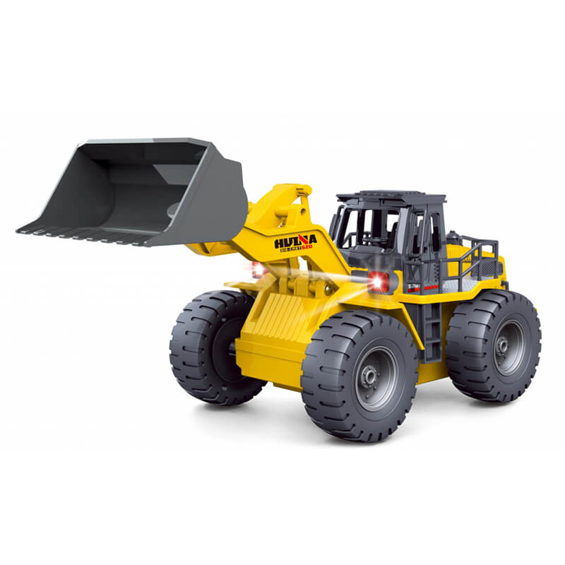 Huina 1/18th 2.4g 9 Channel Wheeled Loader Truck With Die Cast Bucket