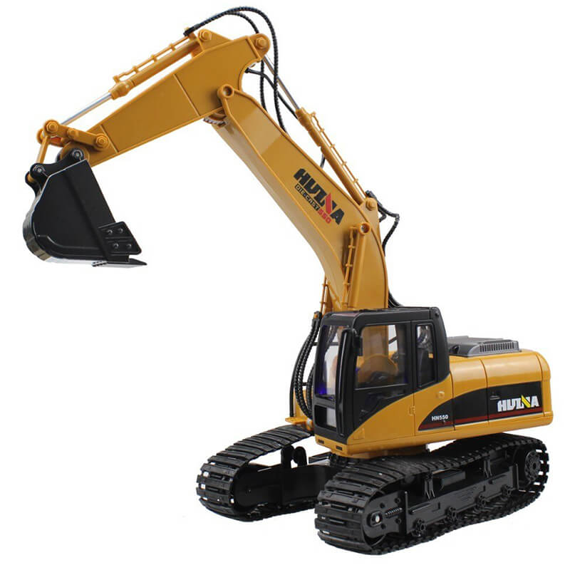 Huina 1/14 Scale Rc Excavator 2.4g 15ch W/die Cast Bucket