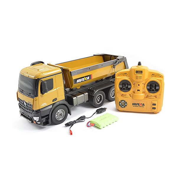 Huina Rc Tipper/dump Truck 2.4g 10ch With Die Cast Metal Parts