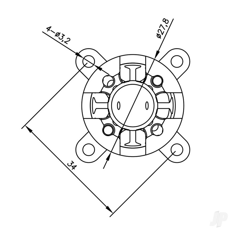 Radient Brushless Motor 2830 1300KV (2-3S)-4