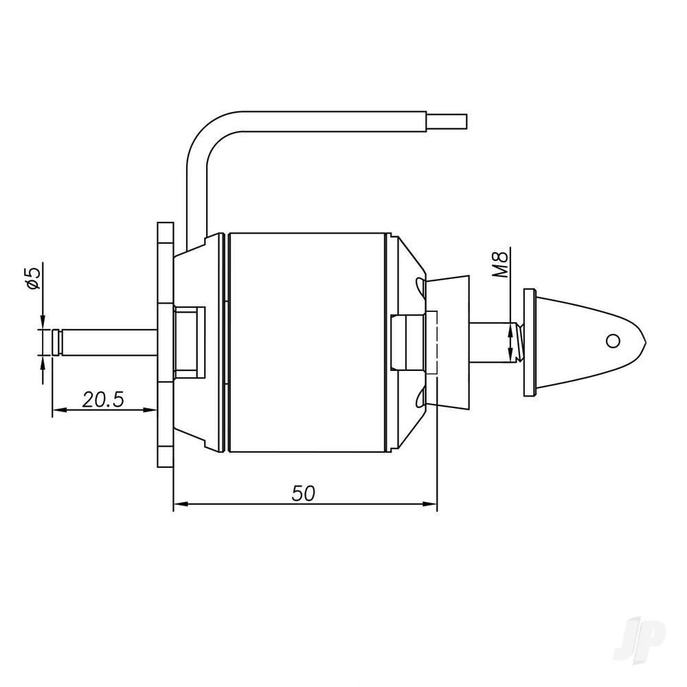Radient Brushless Motor 4250 800KV (2-4S)-3