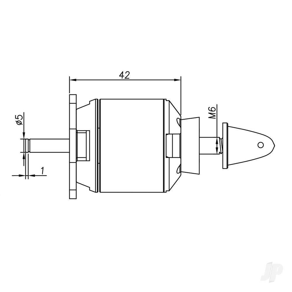 Radient Brushless Motor 3542 1250KV (2-4S)-3