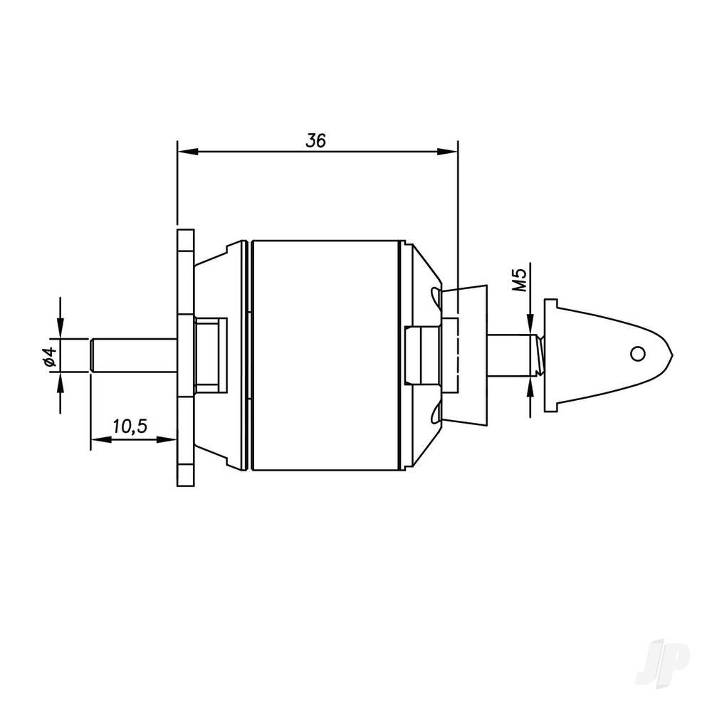 Radient Brushless Motor 2836 880KV (2-4S)-3