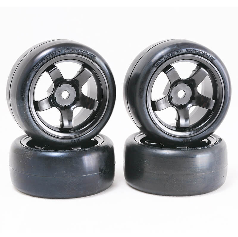 Sweep D-high End Compound Mini Tyres Pre-glued 32deg 4pcs