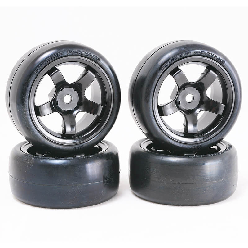 Sweep D-high End Compound Mini Tyres Pre-glued 40deg 4pcs