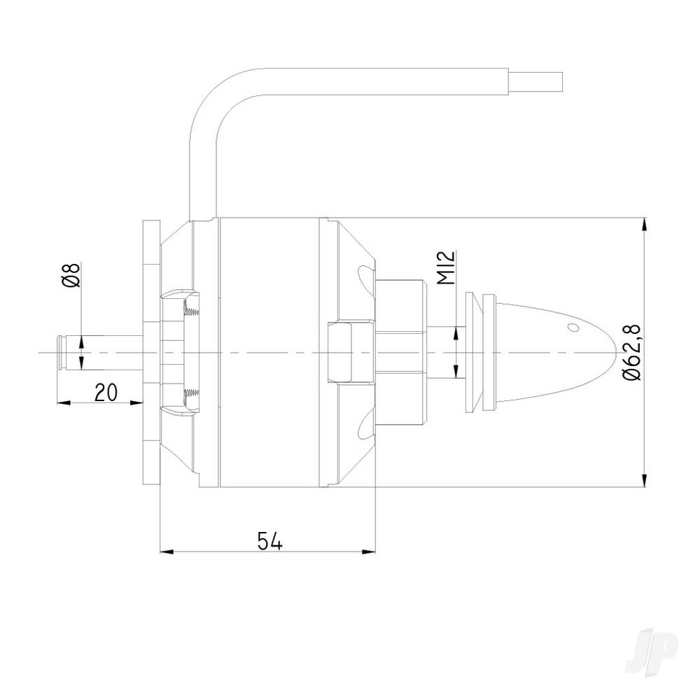 Radient Brushless Motor 6354 200KV (4-10S)-3