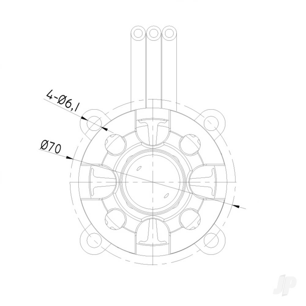 Radient Brushless Motor 6354 200KV (4-10S)-4