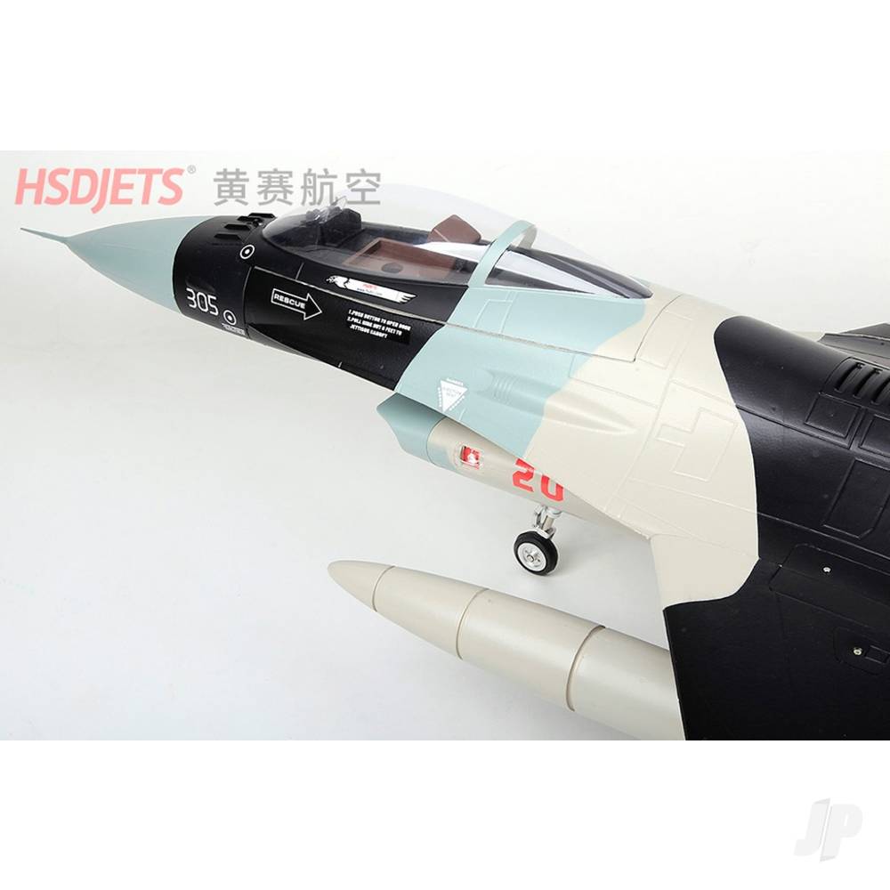 F-16 6kg Turbine Foam Jet, Alaska Snow Camo (PNP, no turbine)-3