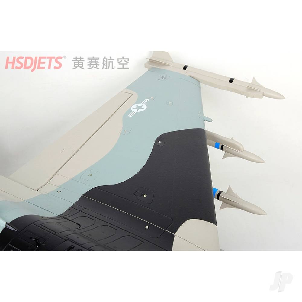 F-16 6kg Turbine Foam Jet, Alaska Snow Camo (PNP, no turbine)-12