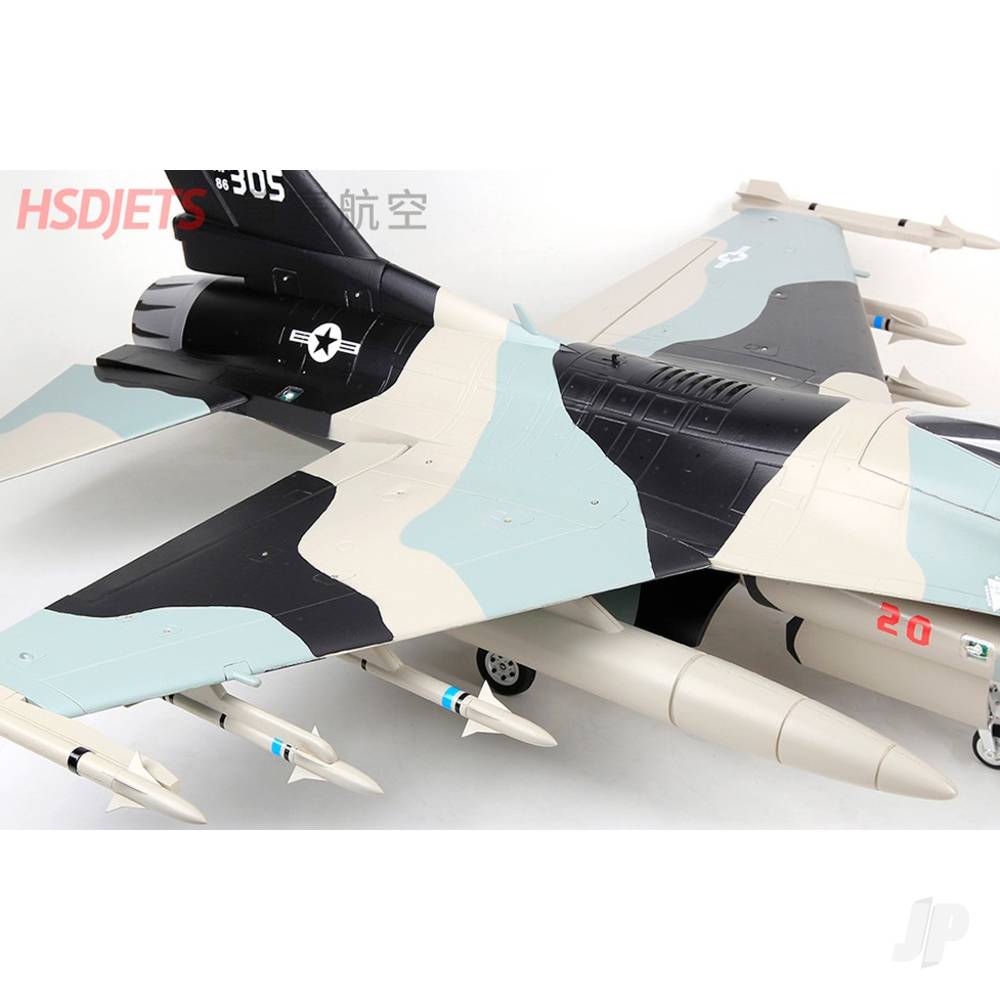 F-16 6kg Turbine Foam Jet, Alaska Snow Camo (PNP, no turbine)-13