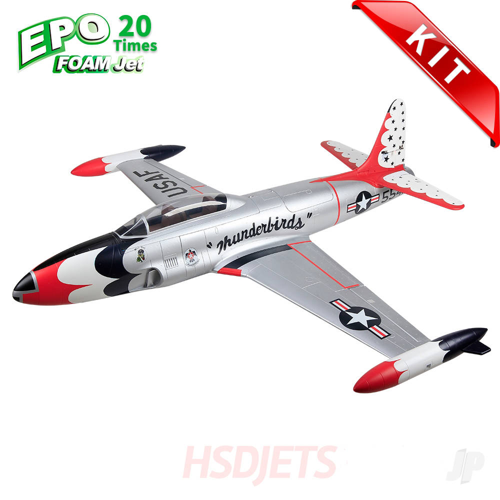 T-33 8kg Turbine Foam Jet, Thunderbirds (Kit)