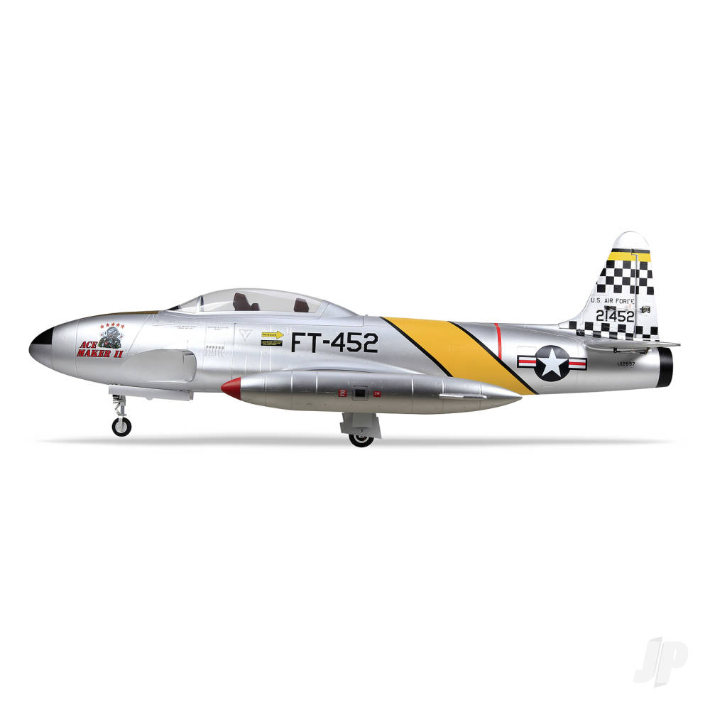 T-33 8kg Turbine Foam Jet, Yellow Ribbon (PNP, no turbine) XT60-3