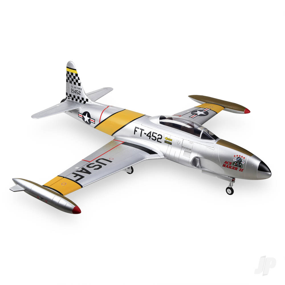 T-33 8kg Turbine Foam Jet, Yellow Ribbon (PNP, no turbine) XT60-4