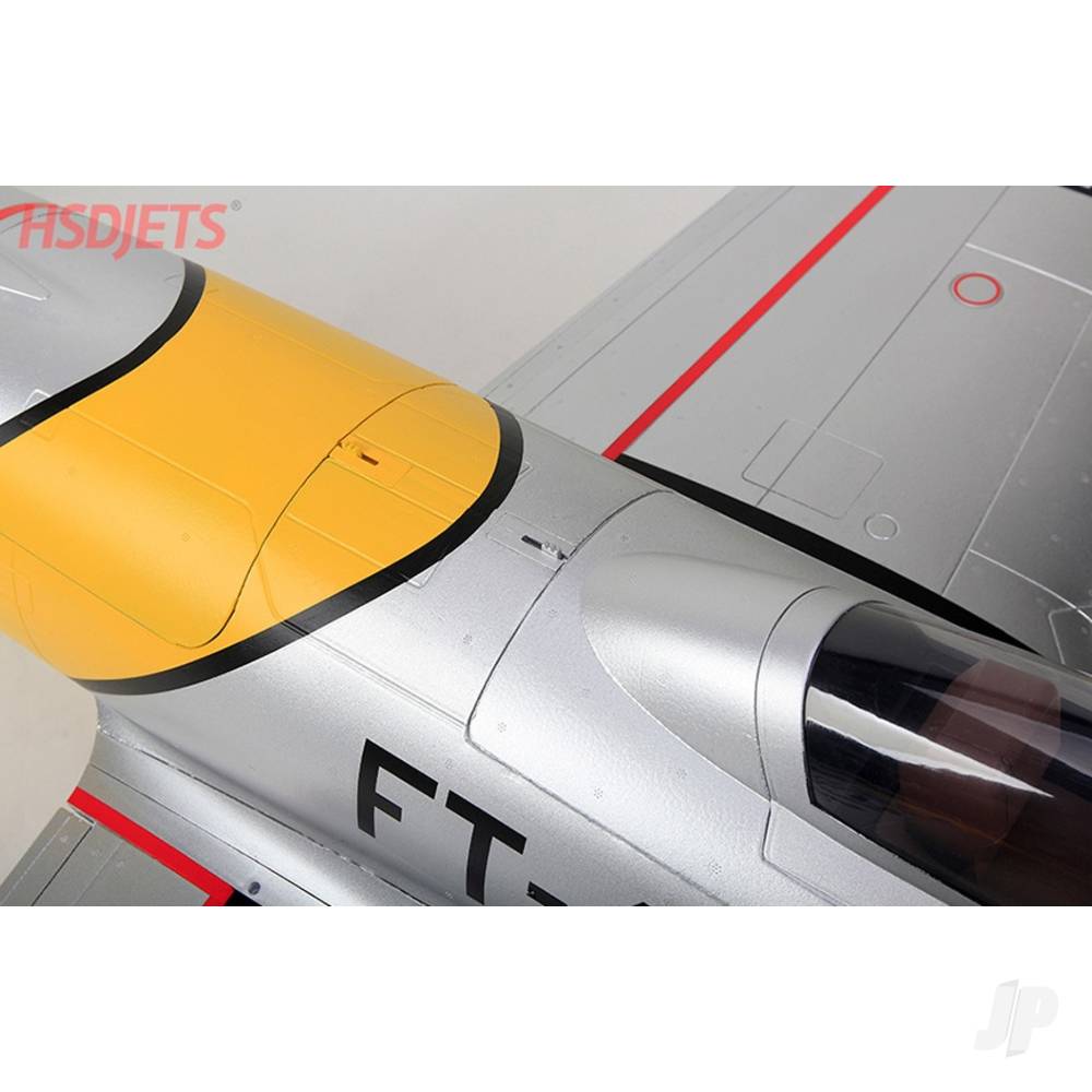 T-33 8kg Turbine Foam Jet, Yellow Ribbon (PNP, no turbine) XT60-7