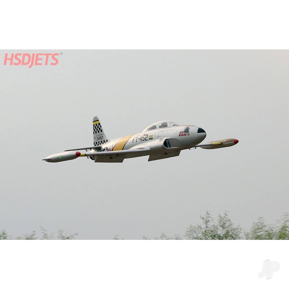 T-33 8kg Turbine Foam Jet, Yellow Ribbon (PNP, no turbine) XT60-15