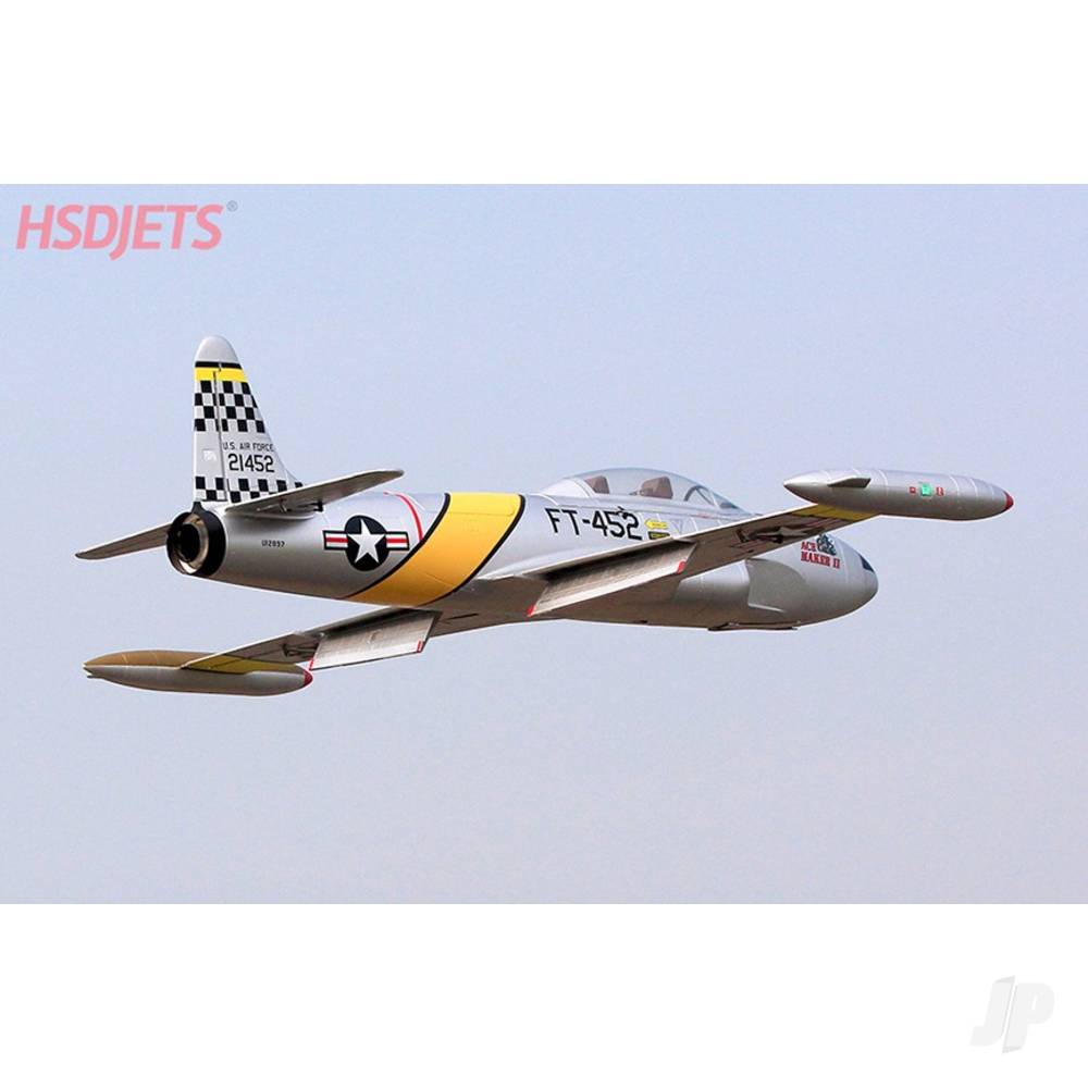T-33 8kg Turbine Foam Jet, Yellow Ribbon (PNP, no turbine) XT60-16