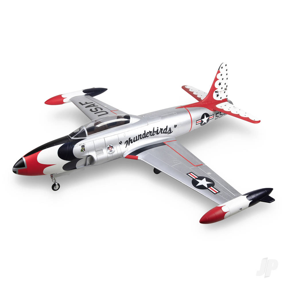 T-33 8kg Turbine Foam Jet, Thunderbirds (PNP, no turbine) XT60-3