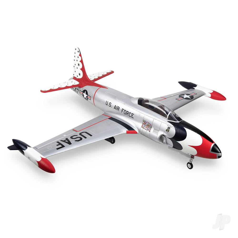 T-33 8kg Turbine Foam Jet, Thunderbirds (PNP, no turbine) XT60-5